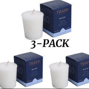 Water Scented Candle 3-Pack - White